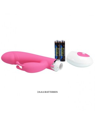 Pretty Love GENE silikonski vibrator sa klit stimulatorom-  BI 14224-4